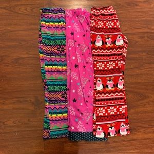 3 pajama pants for girls!
